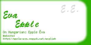eva epple business card